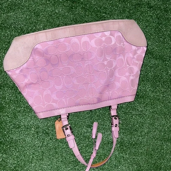 Vintage Coach Monogram Hand Bag Rare - Picture 8 of 12